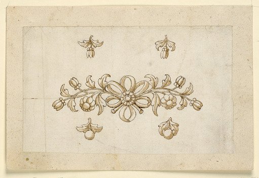 Design for a Diadem and Four Pins