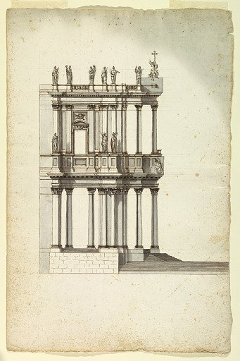 Copy of Competition Design by Vanvitelli for the Facade of S. Giovanni in Laterano