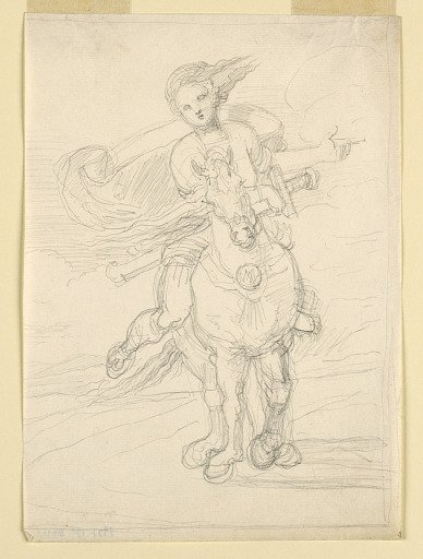 Am Armored Woman on Horseback
