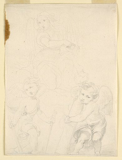 Three Angels with Instruments of the Passion