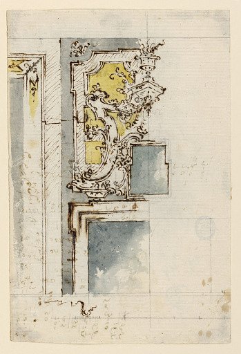 Design for a Chimneypiece, with an Elaborate Overmantel
