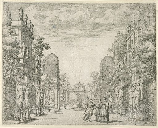 Set Design for Scene 3, "La Vita Humana overo," from "Il Trionfo della Pieta"