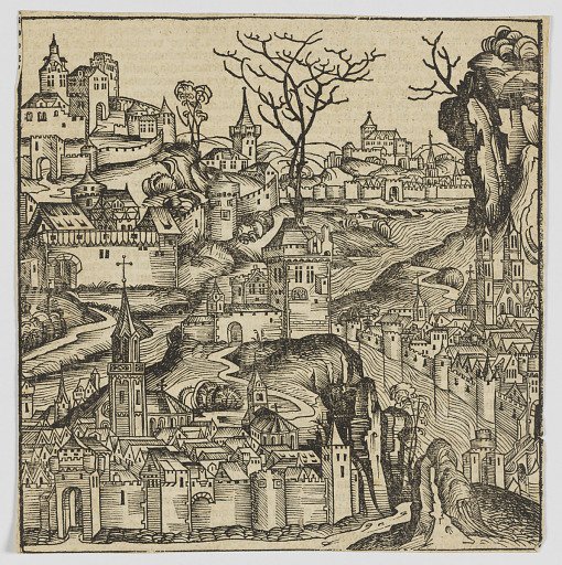 Cityscape, possibly Bohemia
