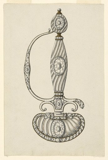 Design for a Hilt and Guard of a Dress Sword with Alternative Suggestions