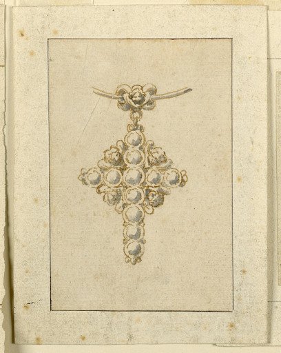 Design for pendant in form of cross