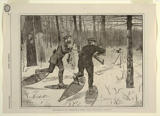 Deer-Stalking in the Adirondacks in Winter, from Every Saturday, January 21, 1871, p. 57