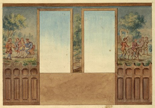 Design for Portion of Stairway, Château-sur-Mer, Newport, Rhode Island