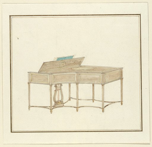 Design for a Marquetry Piano Case
