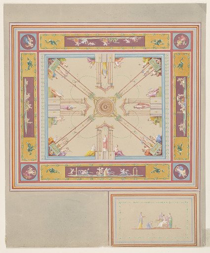 Design for a Painted Square Ceiling