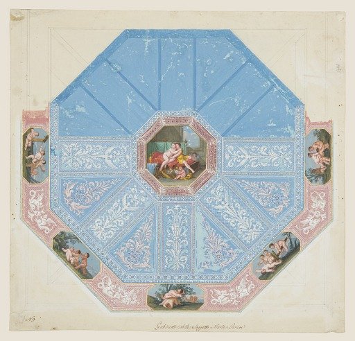 Design for a Painted Octagonal Panel
