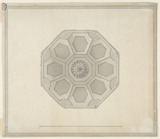 Design for Ceiling for the Basement Story, Carlton House, Pall Mall, London, England