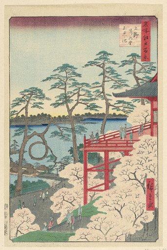 Yamashita Quarter, Ueno (Ueno Yamashita) From the Series One hundred Views of Edo