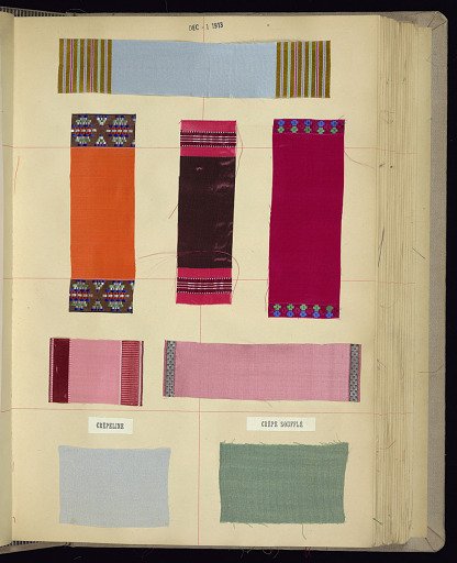 Manufacturer's sample book