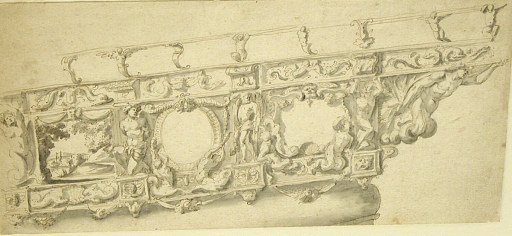 Project for the Outer Decoration of the Quater rails of a Ship with Alternative Suggestions