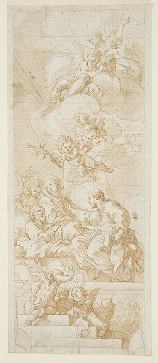 Death of St. Joseph, study for a ceiling painting