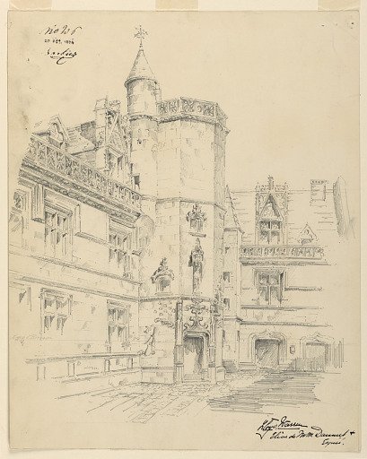 The Inner Entrance to the Hôtel de Cluny, Paris