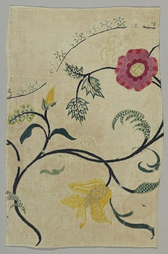 Crewel wool fragment