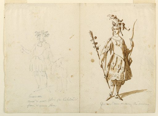 Costume Design: Youth and Diana for a Ballet