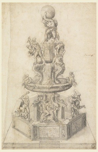 Design for a Fountain with the Labors of Hercules