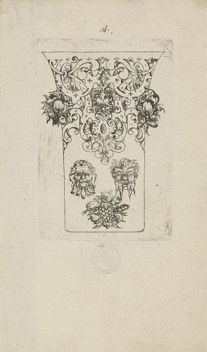 Plate from 12 Stick Zum Verzaighnen Stechen Ver Fertigt (Set of Twelve Designs for Engraved Vessels)