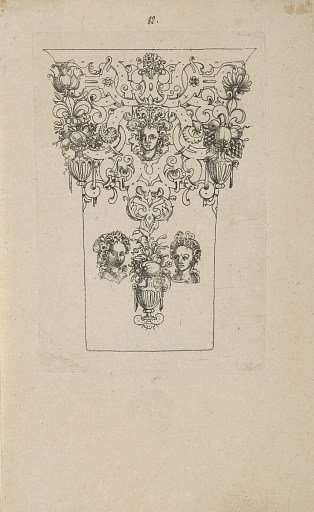 Plate from 12 Stick Zum Verzaighnen Stechen Ver Fertigt (Set of Twelve Designs for Engraved Vessels)
