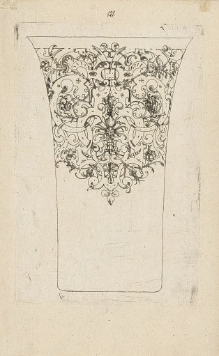 Plate from 12 Stick Zum Verzaighnen Stechen Ver Fertigt (Set of Twelve Designs for Engraved Vessels)