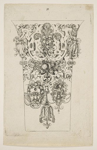 Plate from 12 Stick Zum Verzaighnen Stechen Ver Fertigt (Set of Twelve Designs for Engraved Vessels)