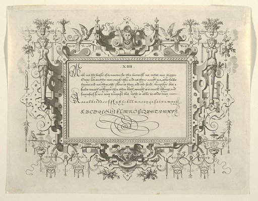Plate XIV, from the "Exercitatio Alphabetica"