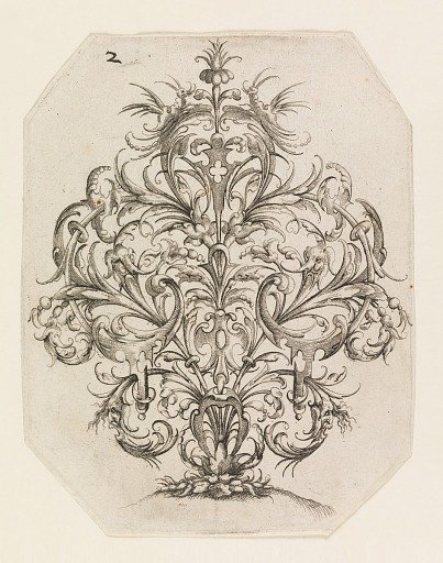 Plate 2, from Die Folge der phantastischen Schmucksträße (Suite of Fantastic Ornamental Bouquets)