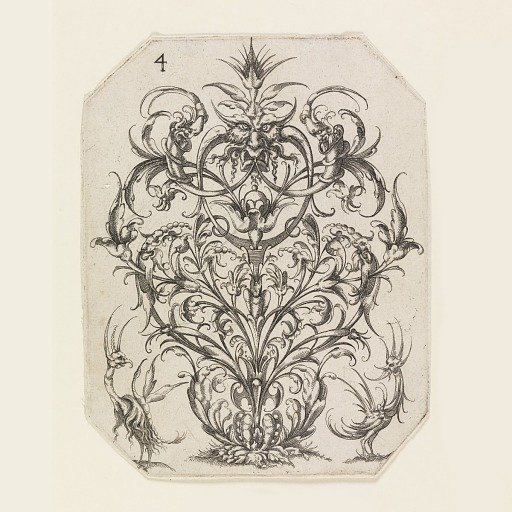 Plate 4, from Die Folge der phantastischen Schmucksträße (Suite of Fantastic Ornamental Bouquets)