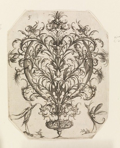 Plate 5, from Die Folge der phantastischen Schmucksträße (Suite of Fantastic Ornamental Bouquets)