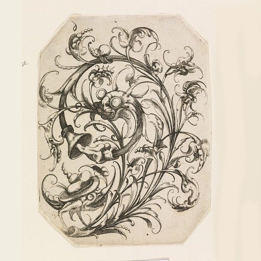 Plate 6, from Die Folge der phantastischen Schmucksträße (Suite of Fantastic Ornamental Bouquets)