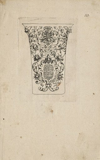 Plate from 12 Stick Zum Verzaighnen Stechen Ver Fertigt (Set of Twelve Designs for Engraved Vessels)