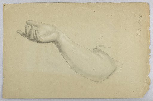 Study of Right Hand for "Lesson of Charity"