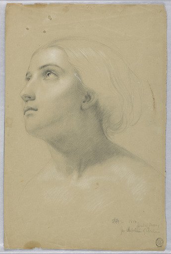 Study for Head of Mercy in "Christiana and Her Children"