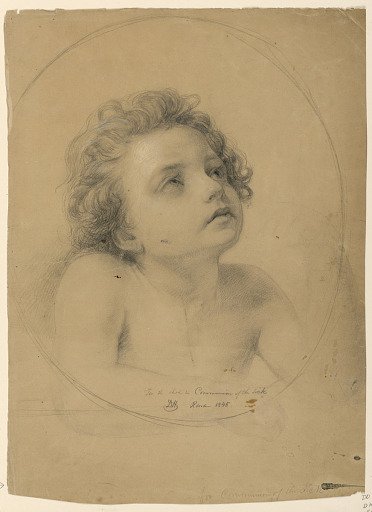 Study of Child for "Communion of the Sick"