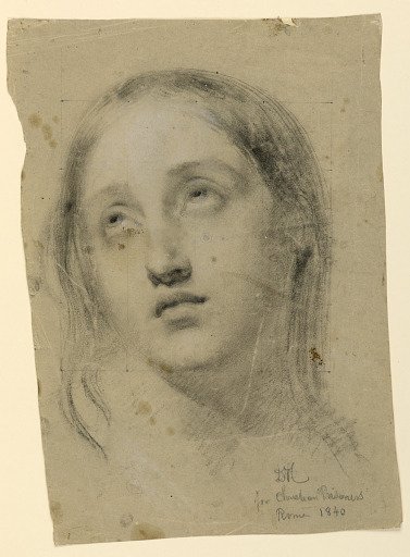 Study of Head for "Early Christian Prisoners"
