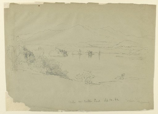 Landscape Sketch, Walker Pond, New Hampshire