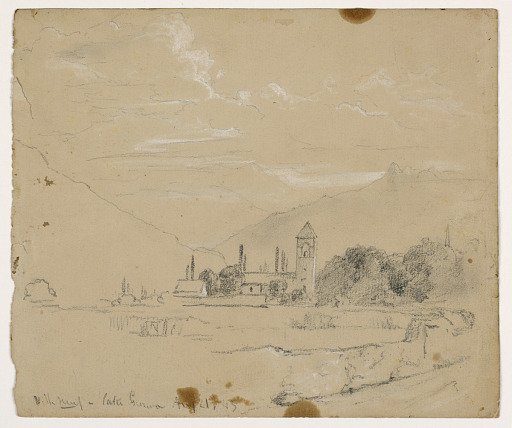 Sketch of Villeneuve, Lake Geneva