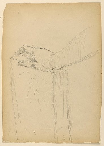 Study of Right Hand on a Book