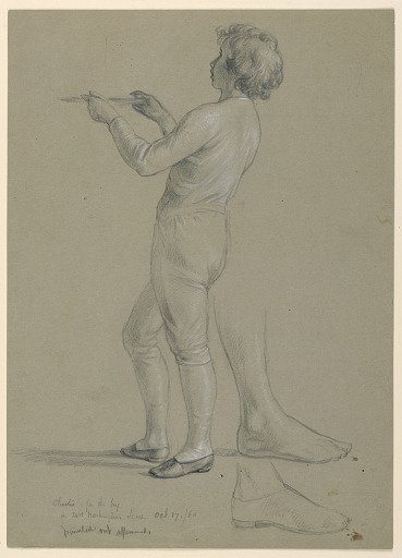 Study of Boy Holding a Salver for "The Republican Court" (Lady Washington's Reception Day)