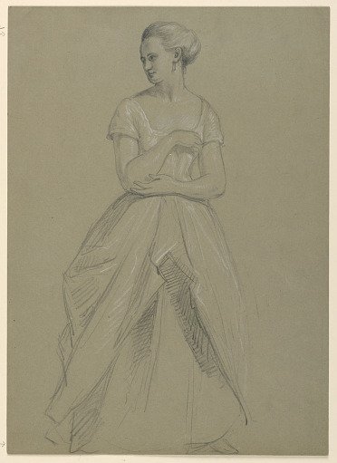 Study of Mrs. Bingham for "The Republican Court" (Lady Washington's Reception Day)