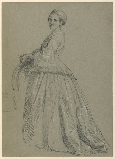 Study of Sophia Chew for "The Republican Court" (Lady Washington's Reception Day)
