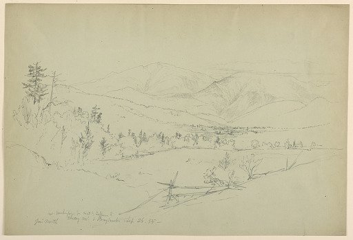 Mount Washington from Road by Jefferson, New Hampshire