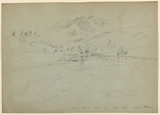 Mount Washington, Mount Madison and Mount Adams from Bridge, North of Gorham, New Hampshire