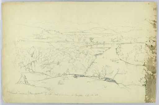 Looking towards Franconia & Pemigewasset River from Hill South of Sanborn - W. Campton