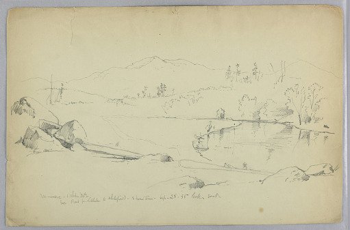 Ammonoosuc River and White Mountains, N.H.