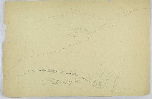 Sketch in "Hard Rain on Mt. Crawford"