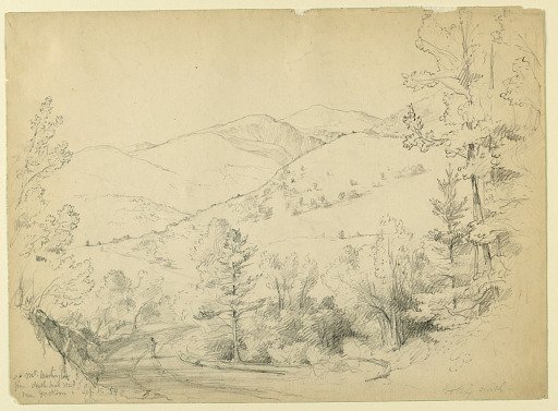 View of Mount Washington near Jackson, New Hampshire, Looking North