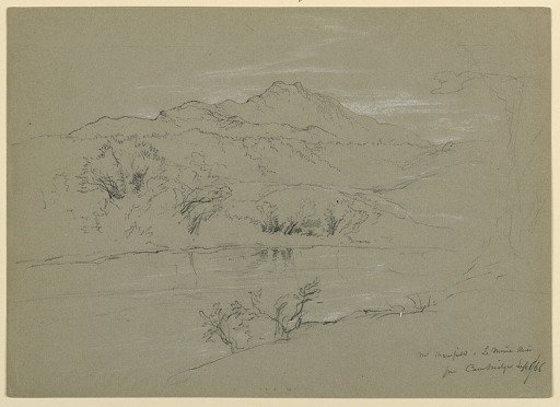 View of Mount Mansfield from Cambridge, Vermont